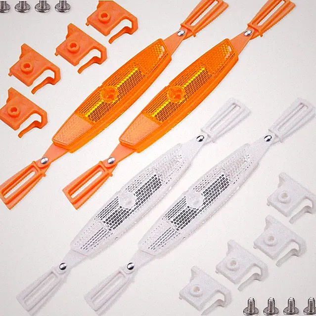2Pairs Universal Bike Wheel Reflectors High Visibility Bicycle Spoke Reflector A