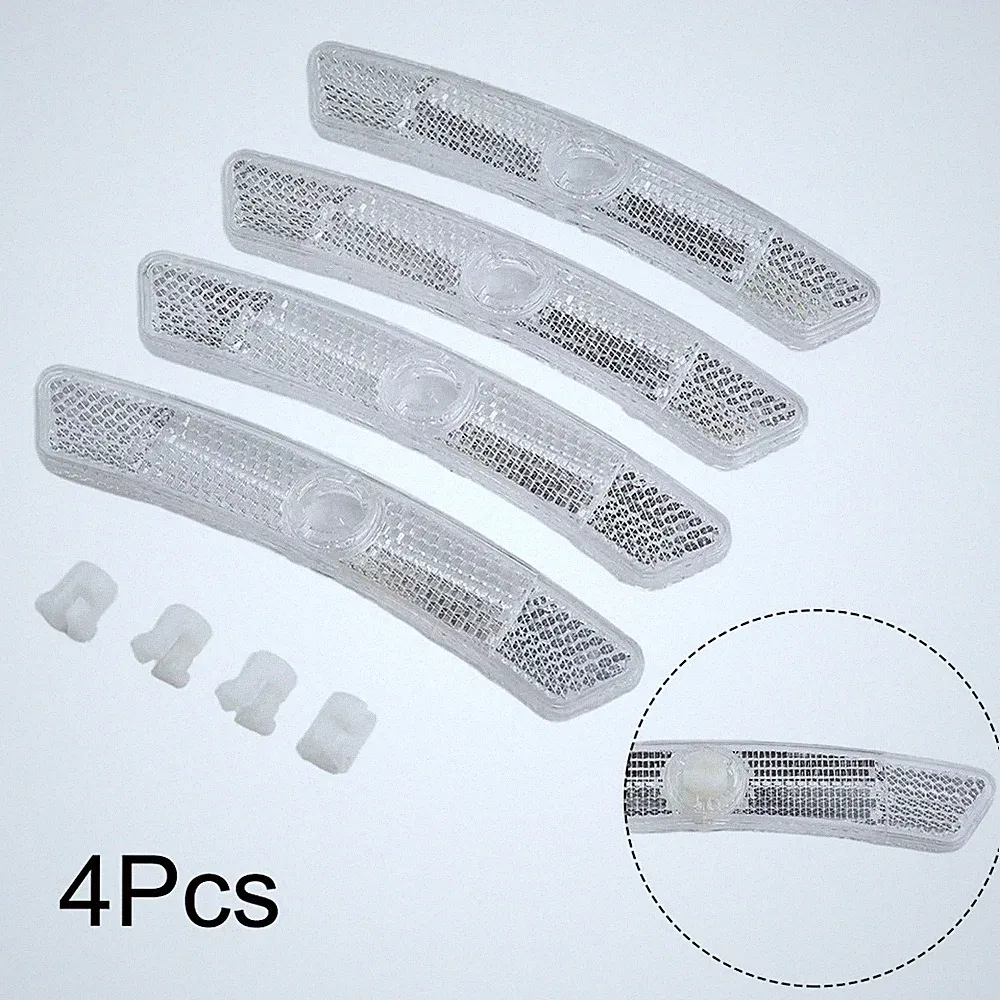 4PCS Bike Spoke Reflectors Steel Clip Safety MTB Road Bicycle Accessories