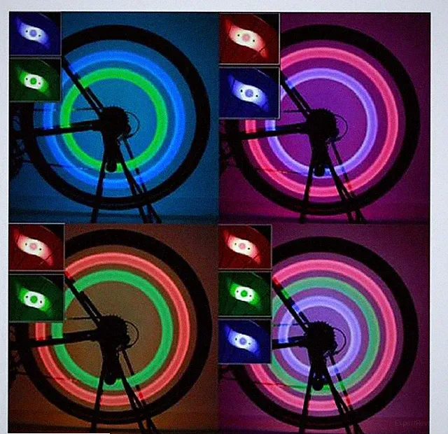 5" LED SPOKE 3 MODE REFLECTORS SAFETY LIGHTS FOR Cycling Bikes Bicycle Wheel