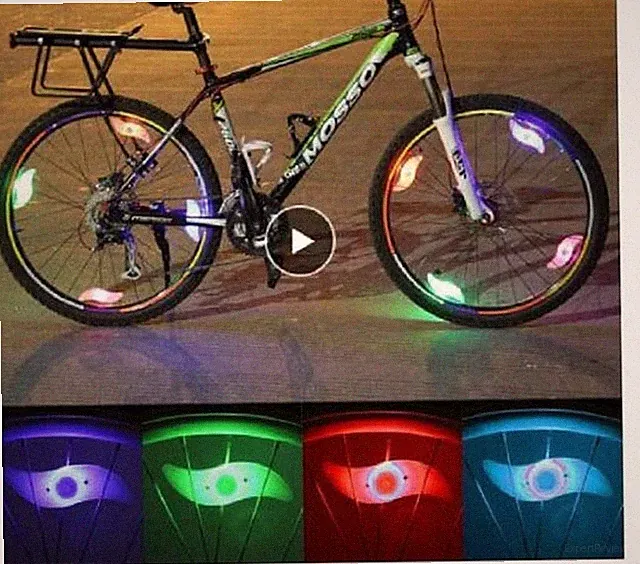 5" SPOKE REFLECTOR LED glow light up Bicycle Bike Wheel Tire FOR CYCLING safety