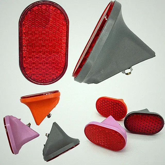 5pcs Tail Light Warning Reflector For Bicycles Electric Bikes Electric Tricycles