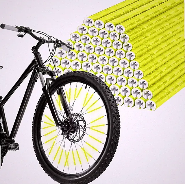 Bicycle Spoke Reflectors, 48Pcs/72Pcs/96Pcs Bike Spoke Reflectors for Night Ridi
