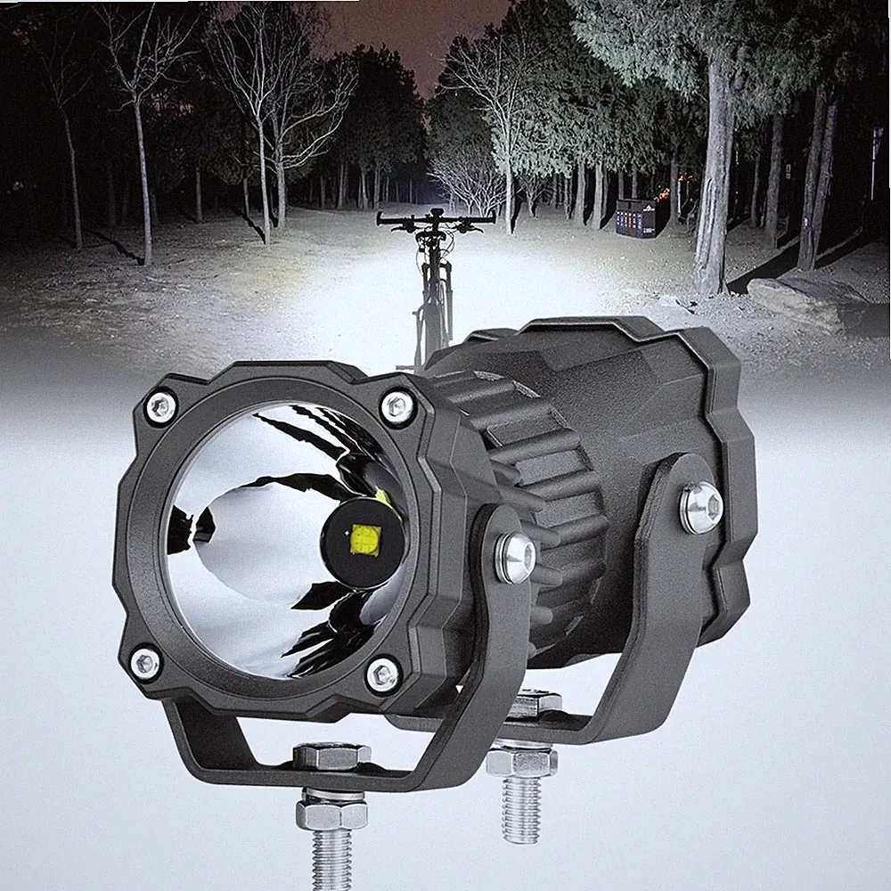For Ridstar Q20 Electric Mountain Bike E-Bike E-Bicycle LED Round Driving Lights