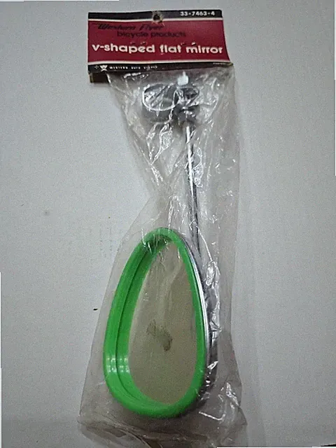 Nos Vintage Lowrider Tear Chrome V Bicycle Mirror Beach Cruiser Bike Reflector