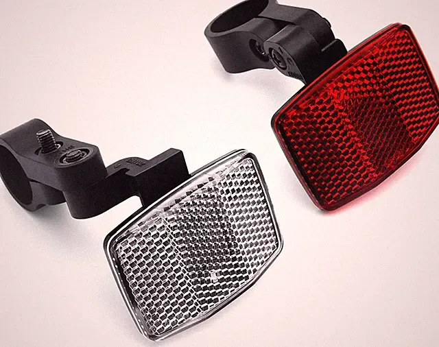 Quality Kids(Small) Bike Front&Rear Reflectors Kit for Handlebar and Seatpost (R