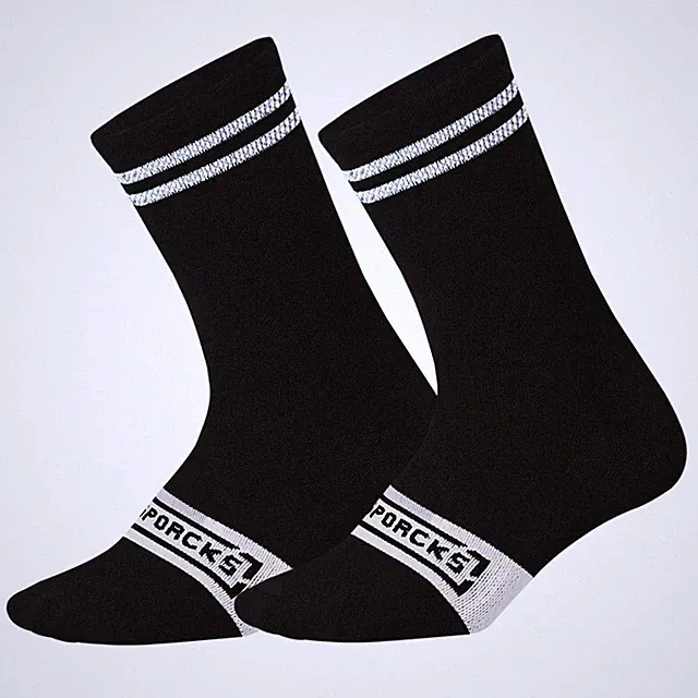 Reflective Cycling Riding Socks Bicycle Bike Sports Athletic Socks XC BMX Black