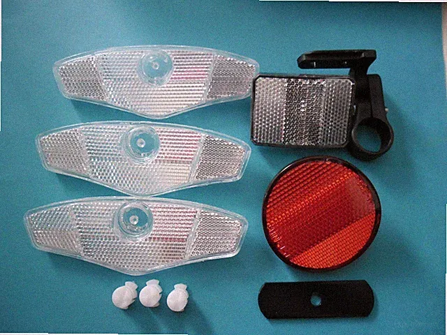 Tricycle 3 wheel bike reflector set reflecter 5pcs USA seller Made in Taiwan