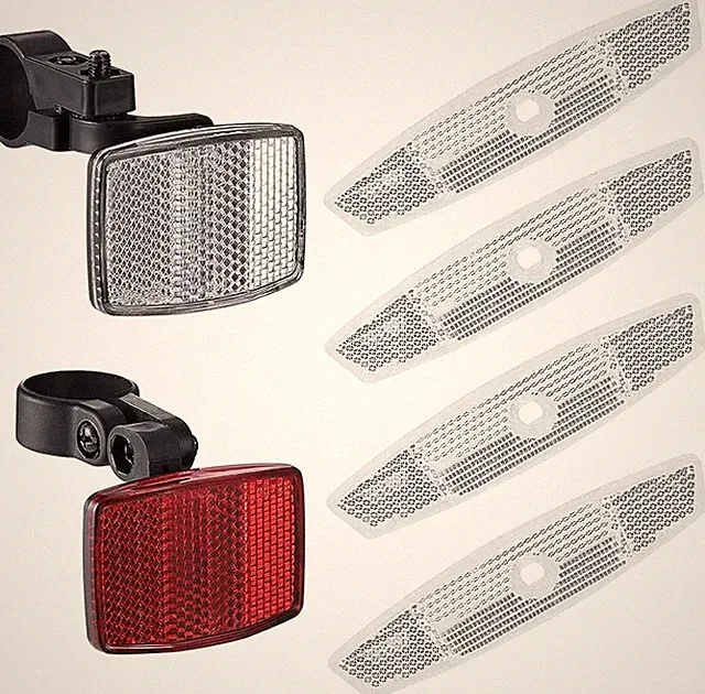 VICDUEKG 6 Pcs Bicycle Reflectors Front and Rear Kit Bike Wheel Spoke Reflectors